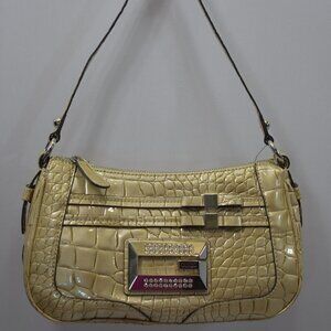 GUESS SAMI BOW  CROCO HANDBAG‎ NEW